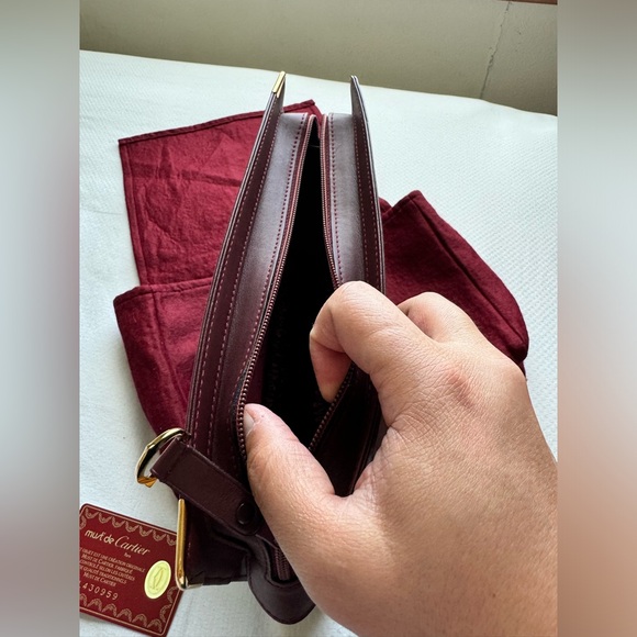 Firm price🔥Cartier LEATHER CLUTCH BAG - Picture 11 of 17